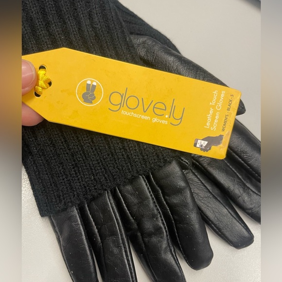 Cashmere lined convertible leather gloves - Picture 4 of 6